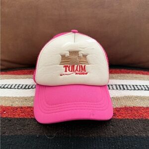 Pink and Cream Tulum Women's Hat